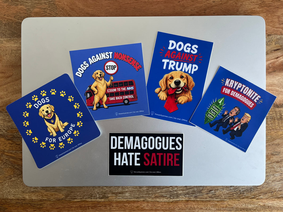 The Sanity Annex Sticker Pack — 5 Designs