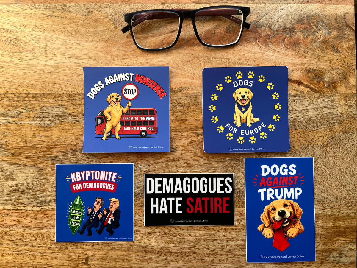 The Sanity Annex Sticker Pack — 5 Designs